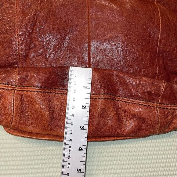 FOSSIL TAN LEATHER FLAP OVER MAGNETIC CLOSE PURSE LONG LIVE VINTAGE - Picture 9 of 12